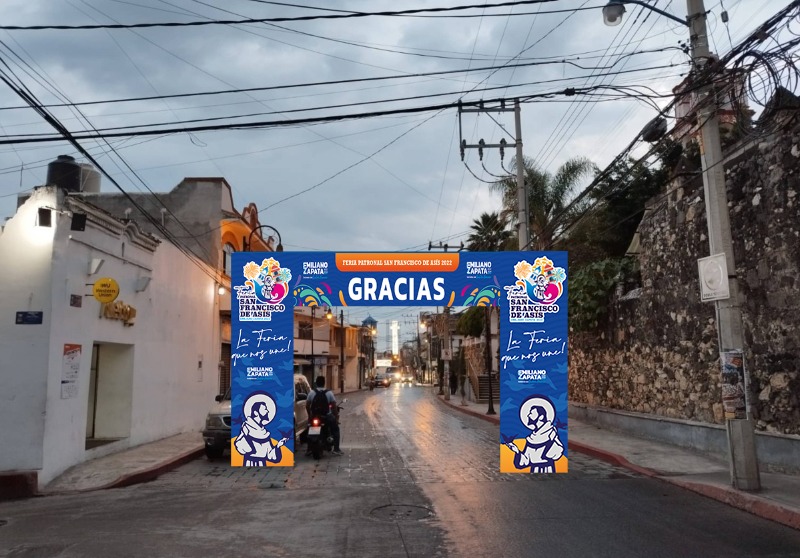 Lona de bienvenida y evento — 1
