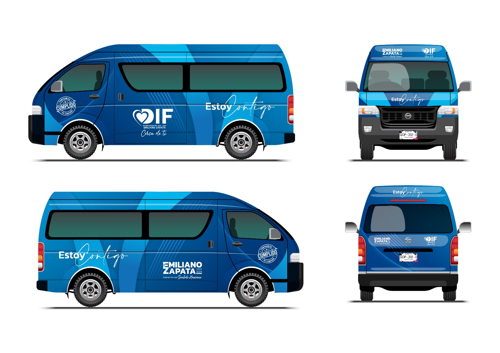 Mockup de rotulación vehicular — 2
